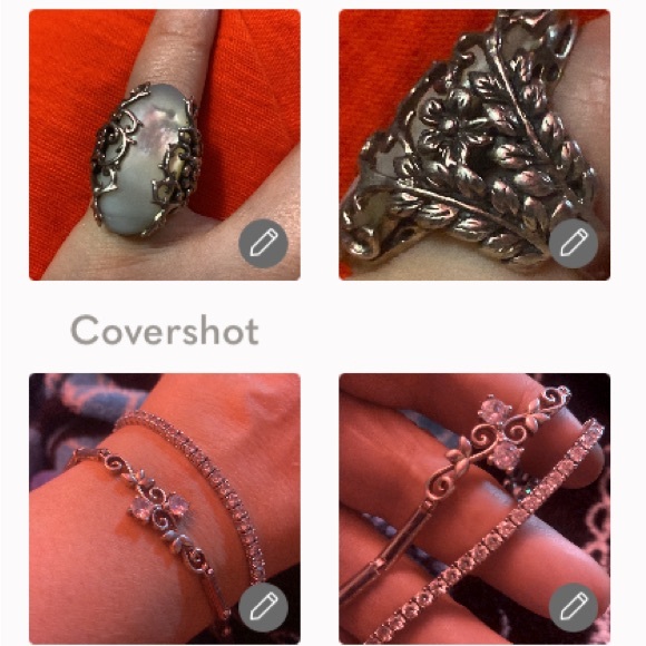 BOLD Collins Fine Jewelry ring+Two 7.5”Sterling Silver CZ 925 Bracelets